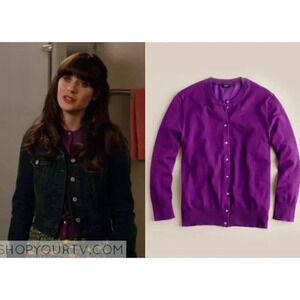 J.CREW |  JACKIE CARDIGAN IN FIESTA PURPLE